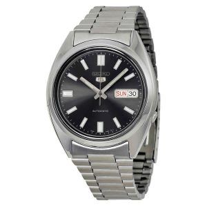 Refurbished Seiko 5 Black Dial Automatic SNXS79K1 Mens Watch