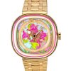 Sevenfriday C-Series Papa Dont Preach Gold Tone Stainless Steel Multicolor Dial Quartz SF-C2-01 Womens Watch