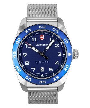 Victorinox Swiss Army Stainless Steel Blue Dial Automatic 242045 100M Men's Watch
