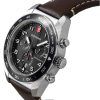 Victorinox Swiss Army Chronograph Leather Strap Black Dial Quartz 242046 100M Men's Watch