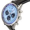 Breitling Navitimer B01 Chronograph Leather Strap Blue Dial AB0138241C1P1 Men's Watch