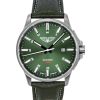Bauhaus Aviation Leather Strap Dark Green Dial Automatic 28644 100M Men's Watch