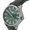 Bauhaus Aviation Leather Strap Dark Green Dial Automatic 28644 100M Men's Watch