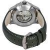 Bauhaus Aviation Leather Strap Dark Green Dial Automatic 28644 100M Men's Watch