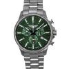 Bauhaus Aviation Chronograph Titanium Green Dial Quartz 2880M4 100M Men's Watch