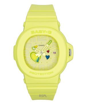 Casio Baby-G Analog Playful Hearts Series Green Dial Quartz BGA-10-3A 100M Women's Watch