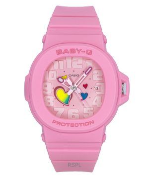 Casio Baby-G Analog Playful Hearts Series Pink Dial Quartz BGA-10-4A 100M Women's Watch