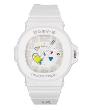 Casio Baby-G Analog Playful Hearts Series White Dial Quartz BGA-10-7A 100M Women's Watch