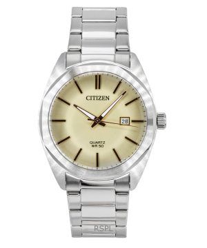 Citizen Stainless Steel Ivory Dial Quartz BI5110-54B Men's Watch