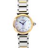 Citizen L May Bells Mini Stainless Steel White Mother Of Pearl Dial Eco-Drive EM1136-87D Women's Watch