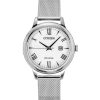 Citizen Elegance Stainless Steel White Dial Eco-Drive EW2621-75A 100M Women's Watch