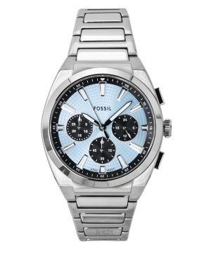 Fossil Everett Chronograph Stainless Steel Blue Dial Quartz FS6105 Men's Watch