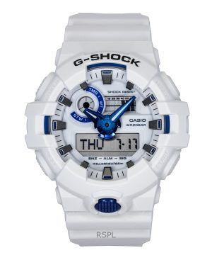 Casio G-Shock Analog Digital Resin Strap White Dial Quartz GA-700HDS-7A 200M Men's Watch