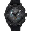 Fossil Minecraft Deepslate Chronograph Limited Edition Silicone Strap Black Dial Quartz LE1205 Men's Watch