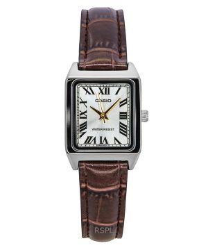 Casio Standard Analog Leather Strap Silver Dial Quartz LTP-V007L-9B Women's Watch