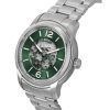 Fossil Heritage Stainless Steel Green Skeleton Dial Automatic ME3262 Men's Watch