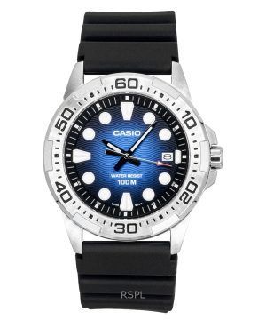 Casio Standard Analog Resin Strap Blue Dial Quartz MTD-140-2AV 100M Men's Watch