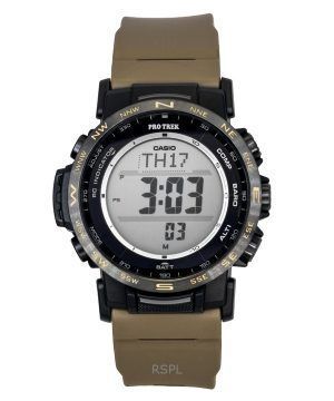 Casio Pro Trek Digital Bio-Based Resin Solar PRW-35LD-5 100M Men's Watch