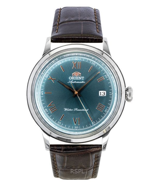 Orient Classic Leather Strap Green Dial Automatic RA-AC0023E Men's Watch