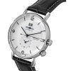 Zeppelin Hindenburg Blue Leather Strap White Dial Quartz 80441 Men's Watch