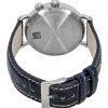 Zeppelin Hindenburg Blue Leather Strap White Dial Quartz 80441 Men's Watch