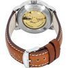 Zeppelin Atlantic Brown Leather Strap Green Dial Automatic 84664 Men's Watch