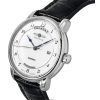 Zeppelin Friedrichshafen Black Leather Strap Silver Dial Automatic 85624 Men's Watch