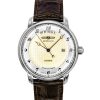 Zeppelin Friedrichshafen Brown Leather Strap Gold Dial Automatic 85625 Men's Watch