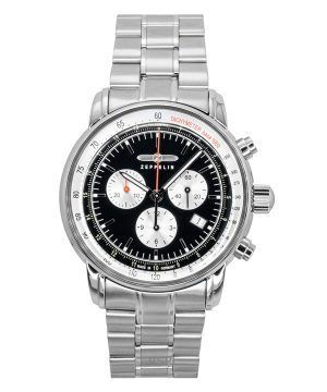Zeppelin LZ 14 Marine Chronograph Stainless Steel Black Dial Quartz 8888MB2 Men's Watch