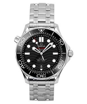 Omega Seamaster Stainless Steel Black Dial Automatic Diver's 210.30.42.20.01.001 300M Men's Watch