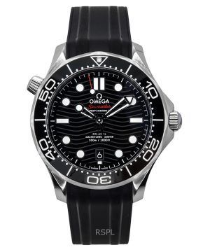 Omega Seamaster Rubber Strap Black Dial Automatic Diver's 210.32.42.20.01.001 300M Men's Watch
