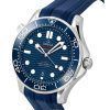 Omega Seamaster Rubber Strap Blue Dial Automatic Diver's 210.32.42.20.03.001 300M Men's Watch
