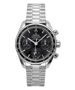 Omega Speedmaster Chronograph Stainless Steel Black Dial Automatic 324.30.38.50.01.001 100M Men's Watch