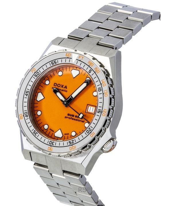 Doxa SUB 600T Professional Orange Dial Automatic Diver's 862.10.351.10 600M Men's Watch With Extra Straps