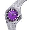Bulova Prestige Stainless Steel Purple Dial Quartz 96M168 100M Women's Watch