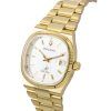 Bulova Super Seville Gold Tone Stainless Steel White Dial Quartz 97B223 Men's Watch