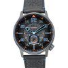 AVI-8 Hawker Typhoon Baldwin Iron Blue Leather Strap Grey Dial Automatic AV-4119-03 Men's Watch