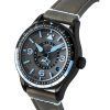 AVI-8 Flyboy Airmaster GMT Leather Strap Grey Dial Automatic AV-4128-05 Men's Watch