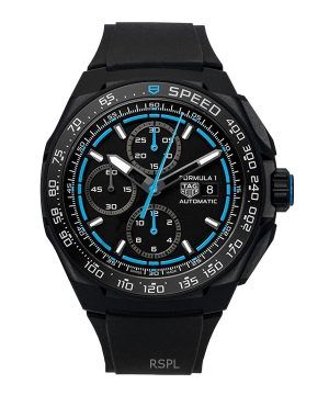 Tag Heuer Formula 1 Chronograph Rubber Strap Black Dial Automatic Diver's CBZ2084.FT8097 200M Men's Watch