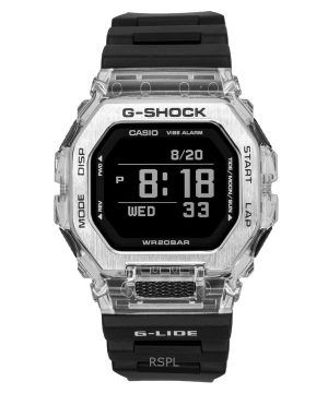Casio G-Shock G-Lide Digital Smartphone Link Resin Strap Quartz GBX-100S-1 200M Unisex Watch