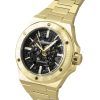 Ingersoll The Baller Gold Tone Stainless Steel Black Skeleton Dial Automatic I15001 Men's Watch