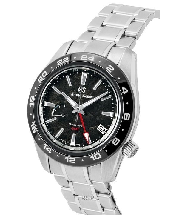 Grand Seiko Sport GMT Stainless Steel Black Dial Automatic SBGE277G 100M Men's Watch