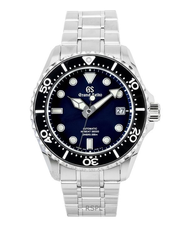 Grand Seiko Sport Hi-Beat Stainless Steel Dark Blue Dial Automatic Diver's SBGH289G 200M Men's Watch