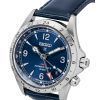Seiko Prospex Alpinist GMT Leather Strap Blue Dial Automatic SPB377J1 200M Men's Watch
