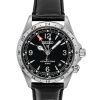 Seiko Prospex Alpinist GMT Leather Strap Black Dial Automatic SPB379J1 200M Men's Watch
