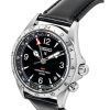 Seiko Prospex Alpinist GMT Leather Strap Black Dial Automatic SPB379J1 200M Men's Watch