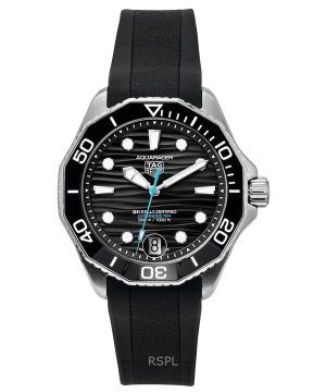 Tag Heuer Aquaracer Rubber Strap Black Dial Automatic Diver's WBP5110.FT6257 300M Men's Watch