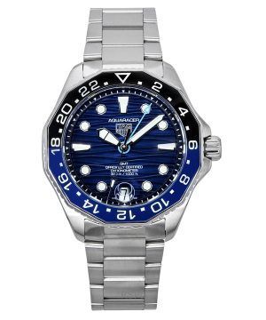 TAG Heuer Aquaracer Professional GMT Stainless Steel Blue Dial Automatic Diver's WBP5114.BA0013 300M Men's Watch