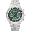 Bulova Octagon Prestige Chronograph Stainless Steel Green Dial Quartz 96B409 100M Men's Watch