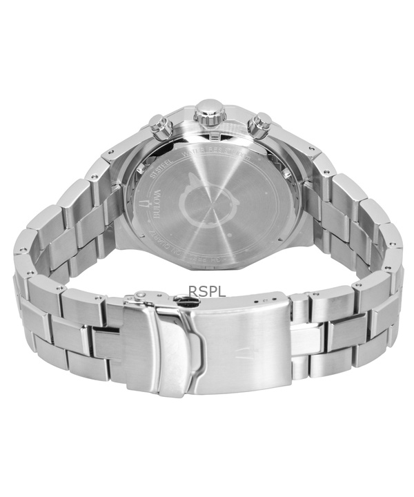 Bulova Octagon Prestige Chronograph Stainless Steel Green Dial Quartz 96B409 100M Men's Watch 4 Bulova Octagon Prestige Chronograph Stainless Steel Green Dial Quartz 96B409 100M Men's Watch